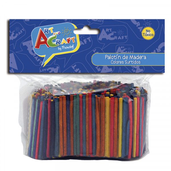 PALOTIN DE MADERA COLORES SURTIDOS 500 unidades aprox.