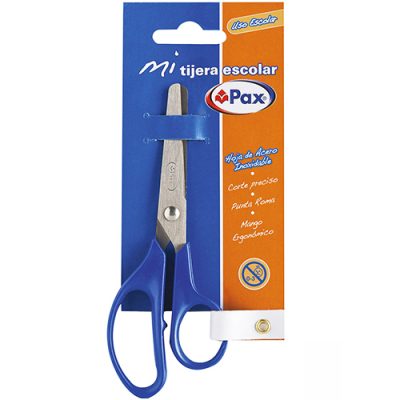 TIJERA ESCOLAR PAX HOJA DE ACERO INOX