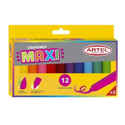 MAXI CRAYONES ARTEL 12 COLORES