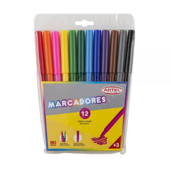 MARCADORES ARTEL 12 COLORES