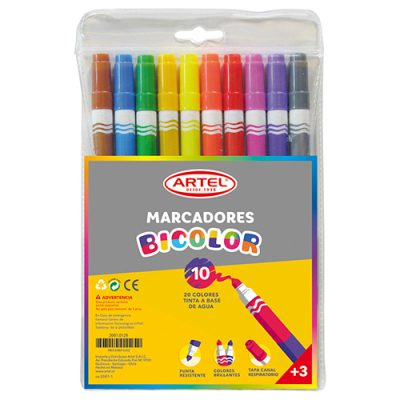MARCADORES BICOLOR ARTEL 20 COLORES