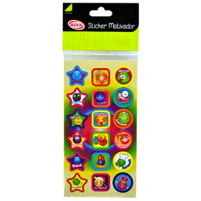 STICKERS MOTIVADOR CARITAS ADIX