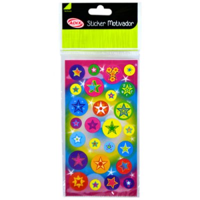 STICKERS MOTIVADOR ESTRELLAS ADIX