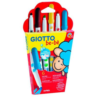 MARCADORES GIOTTO BEBE 6 COLORES