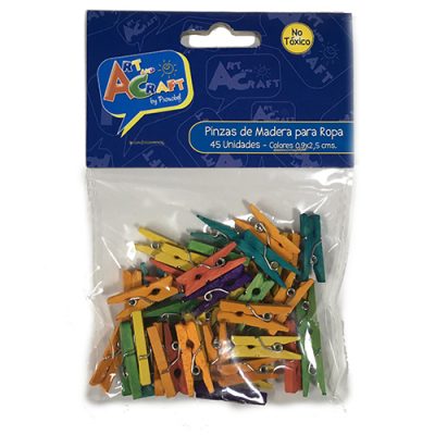 PINZAS DE MADERA PARA ROPA