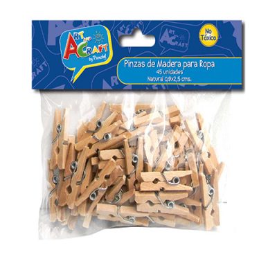 PINZAS DE MADERA PARA ROPA