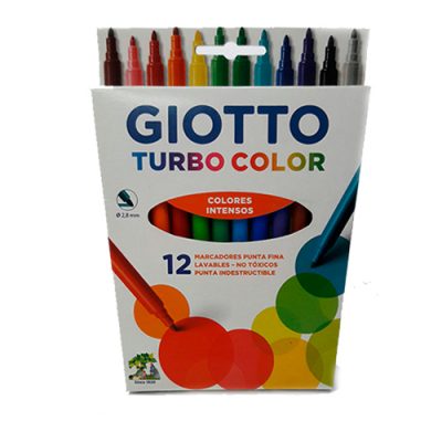 MARCADORES PUNTA FINA GIOTTO TURBO COLOR