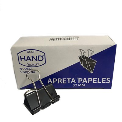 APRETA PAPELES HAND 32 MM. CAJA 1 DOCENA