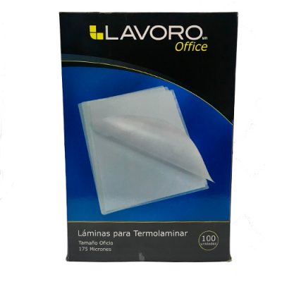 LAMINAS TERMOLAMINADO OFICIO LAVORO 100 UNIDADES