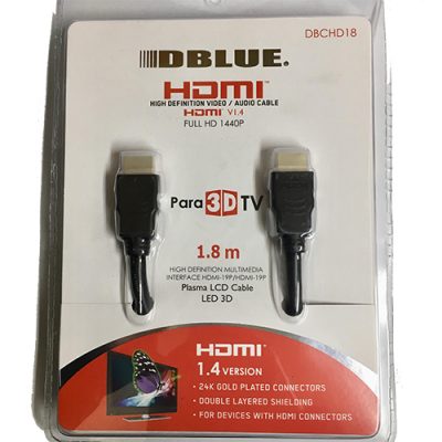 CABLE HDMI DBLUE 1.8 MTS FULL HD