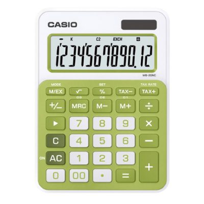 CALCULADORA CASIO MS-20NC-GN VERDE