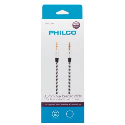 CABLE DE AUDIO TRENZADO 3.5 MM PHILCO