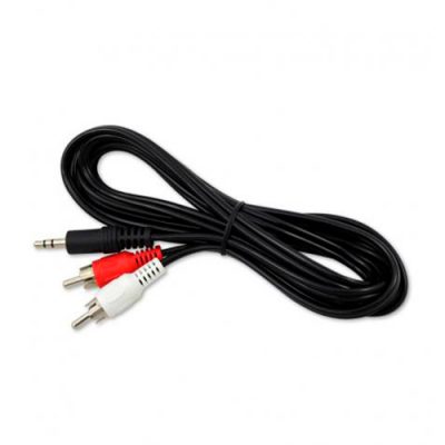 CABLE DE AUDIO PLUG 3.5MM A 2 RCA 1.8 MTS. D BLUE