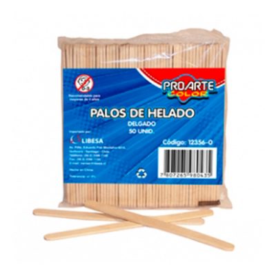 PALOS DE HELADO NATURAL DELGADO PROARTE