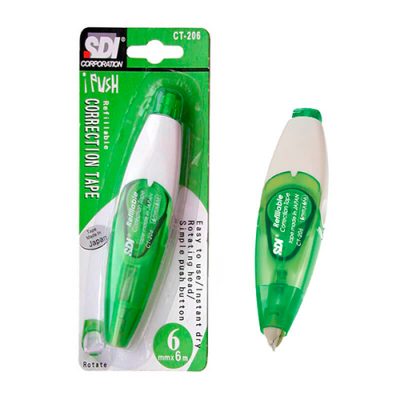 CINTA CORRECTORA 6 MM X 6 MTS SDI