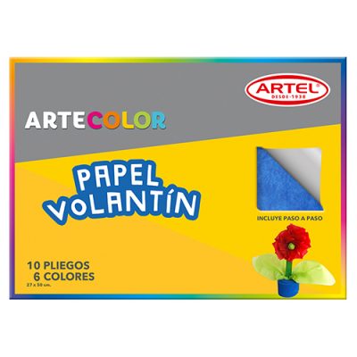 CARPETA ARTECOLOR PAPEL VOLANTIN ARTEL 10 PLIEGOS