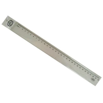 REGLA PLASTICA HAND 30 CMS TRANSPARENTE
