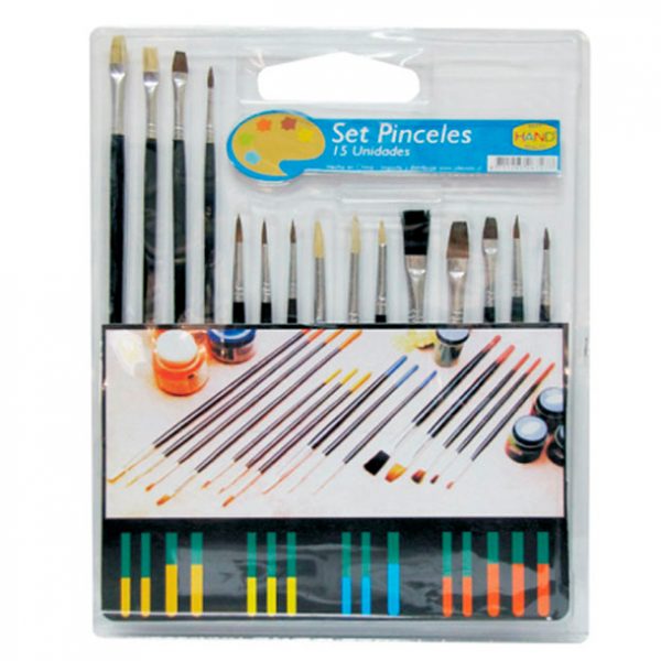 SET DE PINCELES 15 UNIDADES HAND