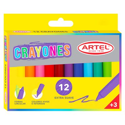 CRAYONES 12 COLORES ARTEL