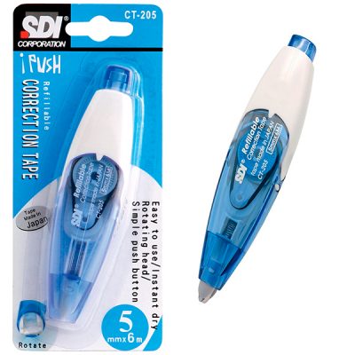 CINTA CORRECTORA 5 MM X 6 MTS SDI