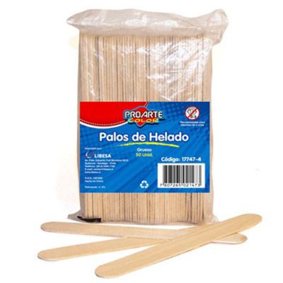 PALOS DE HELADO NATURAL GRUESO PROARTE