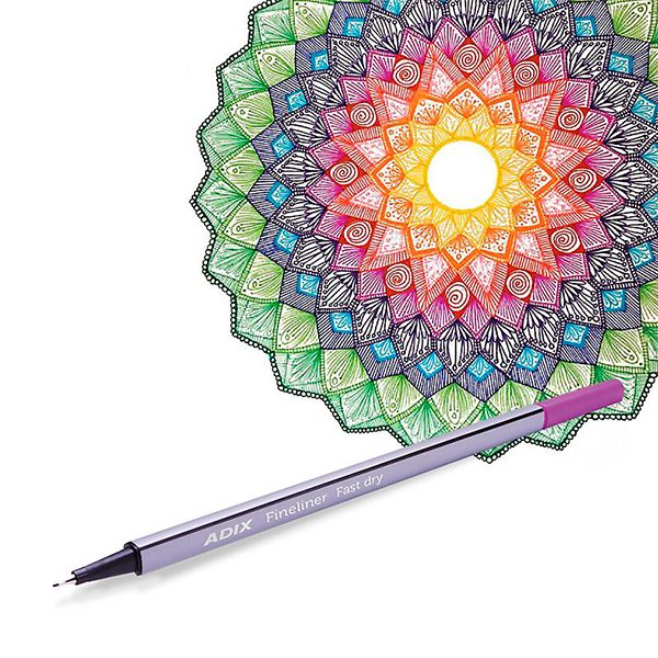 FINELINER TRIANGULAR 48 COLORES ADIX - Imagen 2