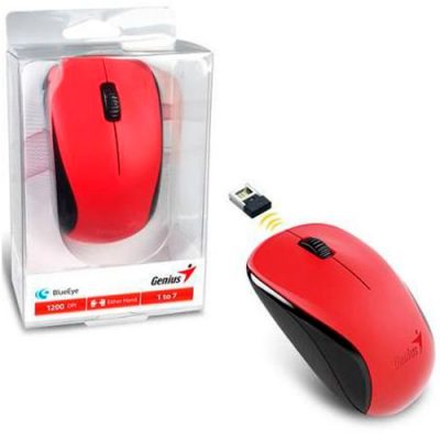 MOUSE INALAMBRICO OPTICO GENIUS ROJO
