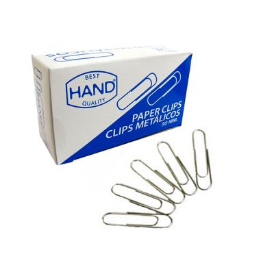 CLIPS MATALICOS PUNTA REDONDA 50MM HAND