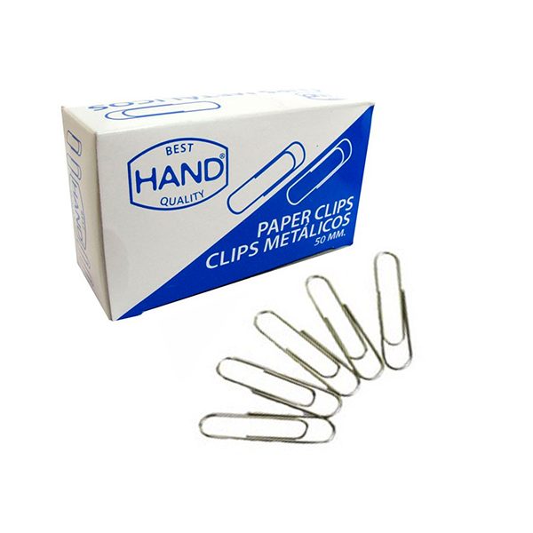 CLIPS MATALICOS PUNTA REDONDA 50MM HAND