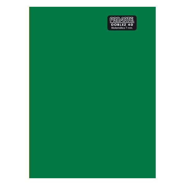 CUADERNO DOBLEZ 40 HOJAS 7MM COLORES PROARTE