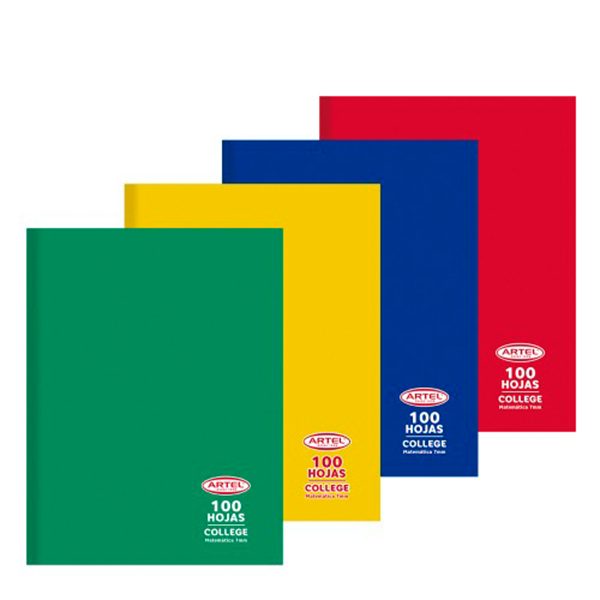 CUADERNO COLLEGE CALIGRAFIA HORIZONTAL 100 HOJAS ARTEL