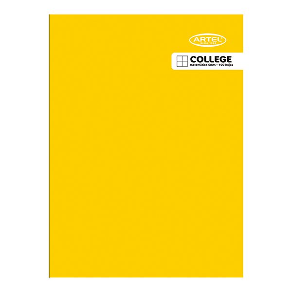 CUADERNO COLLEGE 100 HOJAS 5MM. ARTEL - Imagen 2