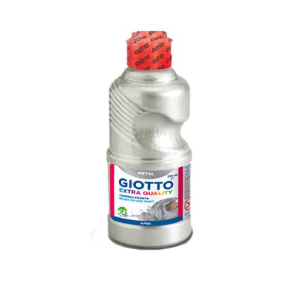 TEMPERA GIOTTO 250ML METAL COLOR PLATA