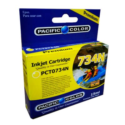 CARTRIDGE ALTERNATIVO PACIFIC COLOR 734N AMARILLO 15ML.