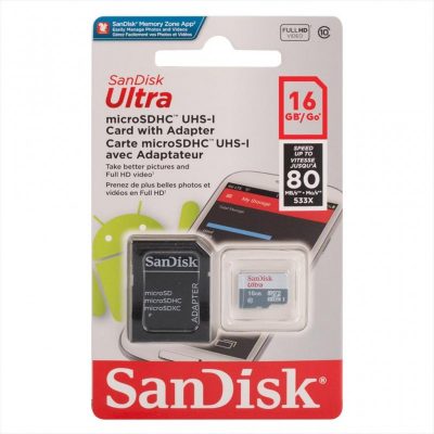 TARJETA DE MEMORIA MICRO SD 16 GB/GO SANDISK