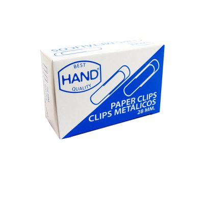 CLIPS MATALICOS PUNTA REDONDA 28MM HAND