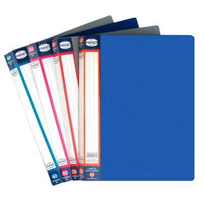 CARPETA CON FUNDAS A4 HAND