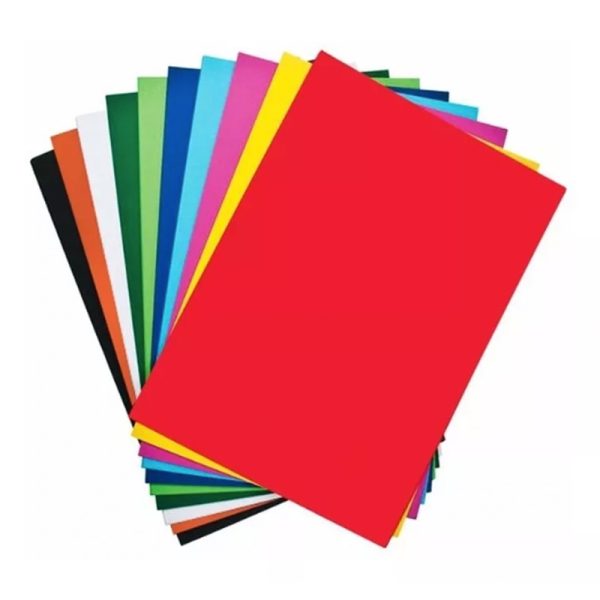 CARTULINA SIMPLE DE COLORES PLIEGO 50 x 70 cm.
