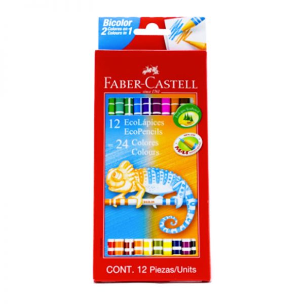 LAPICES X12 ECOLAPICES 24 COLORES FABER CASTELL