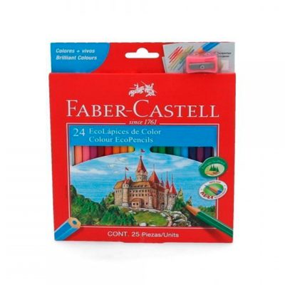 LAPICES DE COLORES 24 UNIDADES FABER CASTELL