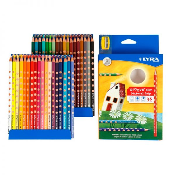 LAPICES DE COLORES LYRA GROOVE SLIM 36 COLORES