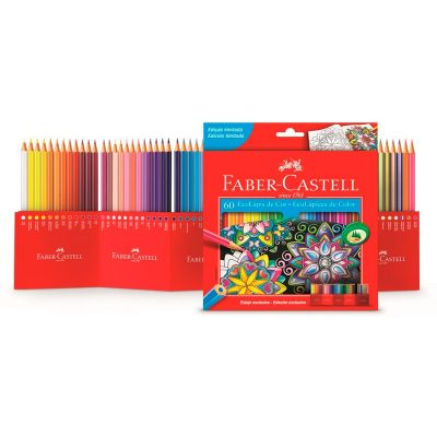 LAPICES DE COLORES 60 UNIDADES FABER CASTELL