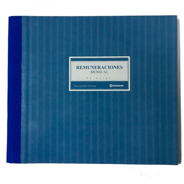 LIBRO DE REMUNERACIONES MENSUAL 50 HOJAS