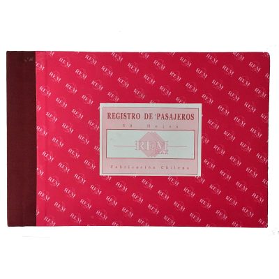LIBRO REGISTRO DE PASAJEROS 50 HOJAS  REM