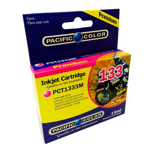 CARTRIDGE ALTERNATIVO PACIFIC COLOR 133M MAGENTA 15ML.