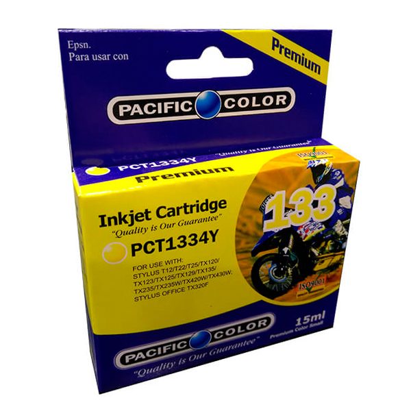 CARTRIDGE ALTERNATIVO PACIFIC COLOR 134Y AMARILLO 15ML.