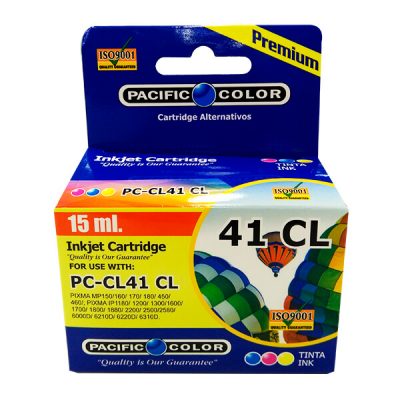 CARTRIDGE ALTERNATIVO PACIFIC COLOR 41CL COLOR 15ML.