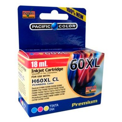CARTRIDGE ALTERNATIVO PACIFIC COLOR 60XL COLOR 18ML.