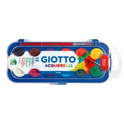ACUARELA GIOTTO 12 COLORES 30mm CON PINCEL