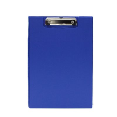 ANOTADOR DOBLE VINILO OFICIO CON APRETADOR HAND AZUL